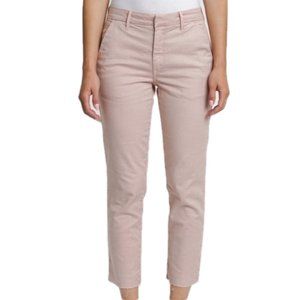Pistola Blush Chino Cropped Pants Cut Hem NWT